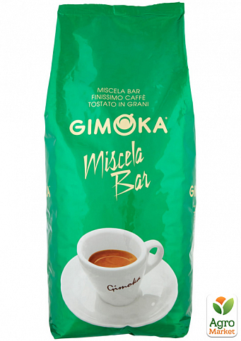 Кава зернова (MISCELA BAR VERDE) зелена ТМ "GIMOKA" 3кг упаковка 4шт - фото 2