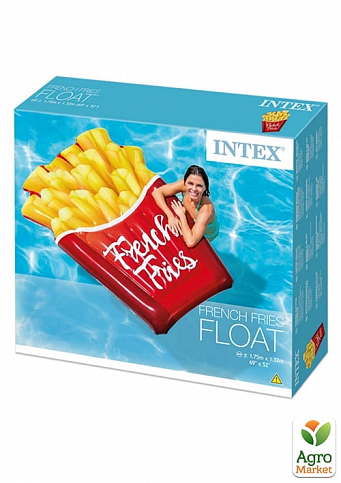 Пляжний надувний матрац "Картопля-фрі" ТМ "Intex" (58775) - фото 2