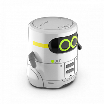 Розумний робот з сенсорним керуванням та навчальними картками - AT-ROBOT 2  (білий, озвуч.укр) - фото 2