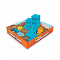 Пісок для дитячої творчості - KINETIC SAND CONSTRUCTION ZONE (блакитний, формочки, 283 г) цена