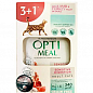 Упаковка вологого корму для дорослих кішок Optimeal в желе з ягням та індичкою 4 x 85 г (3660470)