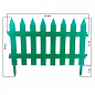 Декоративний пластиковий паркан світло-зелений висота 35 см, довжина 3.2 м, 7 секцій цена