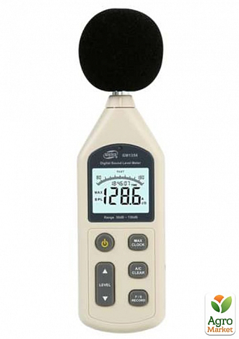 Измеритель уровня шума (шумомер), фильтр А/С, USB  BENETECH GM1356