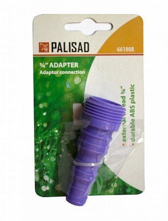 Адаптер пластмассовый, 3/4", внешняя резьба, переходное соединение ТМ "PALISAD" №661808