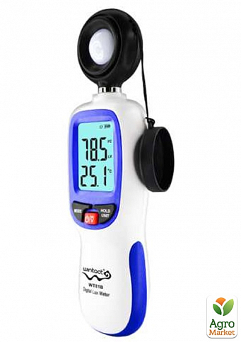 Измеритель уровня освещенности (Люксметр)+термометр, Bluetooth  WINTACT WT81B - фото 5
