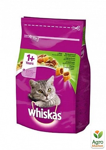 Корм для дорослих кішок (з ягняти) ТМ "Whiskas" 300г