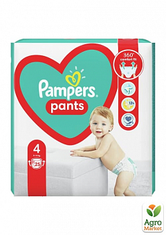 PAMPERS детские одноразовые подгузники-трусики Pants Размер 4 Maxi (9-15 кг) Средняя 25 шт2