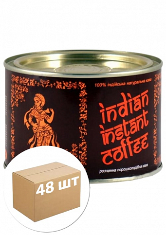 Кофе (NCL) железная банка ТМ "Индиан инстант" 45г упаковка 48шт