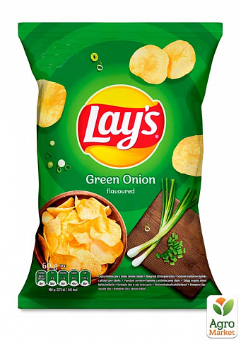 Картопляні чіпси (Зелена цибуля) ТМ "Lay's" 60г