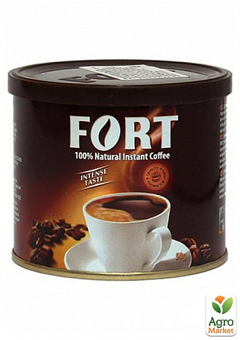 Кофе растворимый (железная банка) ТМ "Форт" 50г