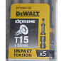 Набор бит DeWALT "IMPACT TORSION", ударные, Torx, Т15, L=50 мм, 5 шт DT7394T ТМ DeWALT