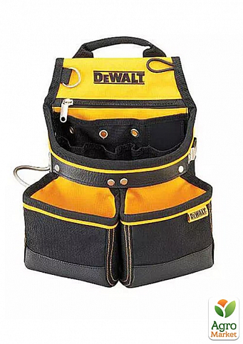 Поясная сумка с двумя карманами под крепеж и скобой для молотка, DeWALT, DWST1-75650 ТМ DeWALT