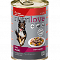 Nutrilove Beef vegatables and liver Влажный корм для собак с говядиной, печенью и овощами в желе  415 г (4025840)