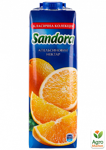 Сок апельсиновый ТМ "Sandora" 1л упаковка 10шт - фото 2