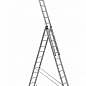 Алюминиевая трехсекционная лестница 3*12 ТМ ТЕХПРОМ H3 5312