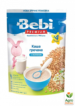 Каша молочна Гречана Bebi Premium, 200 г2