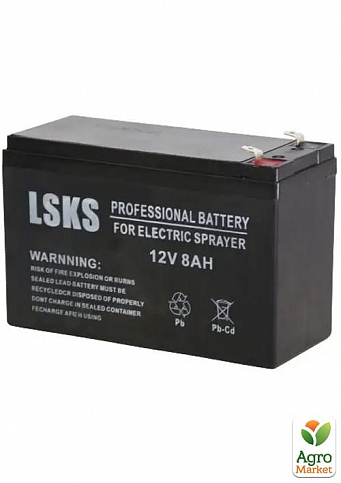 Акумуляторна батарея LSKS 12V 8 А/год для обприскувача
