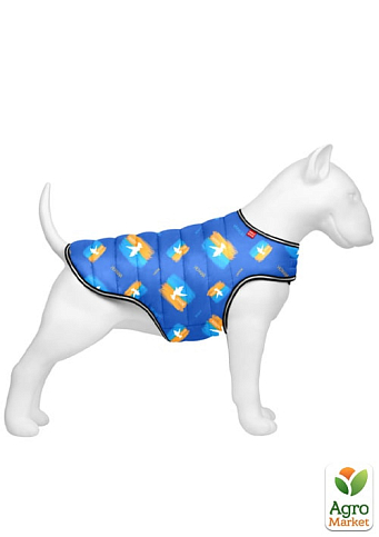 Куртка-накидка для собак WAUDOG Clothes, малюнок "Прапор", M, А 37 см, B 52-62 см, С 37-46 см (504-0229)