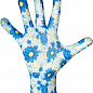 Тонкие летние рабочие женские перчатки (синие) N-10