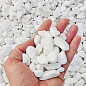 Декоративне каміння Галька біла "Доломіт" фракция 30-40 мм 2 кг купить