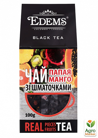 Чай чорний (зі шматочками) Тропік ТМ "Edems" 100г упаковка 36шт - фото 2