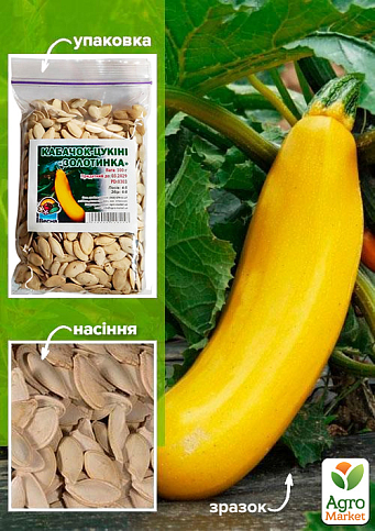 Кабачок-цуккини "Золотинка" ТМ "Весна" 100г
