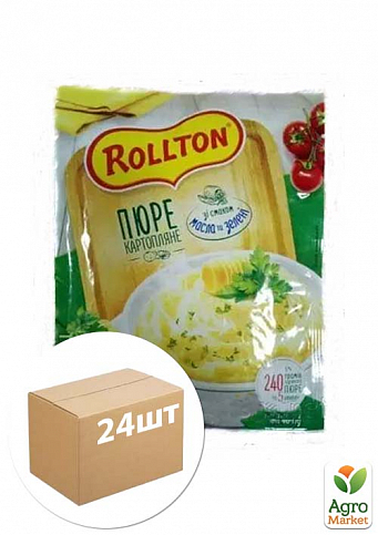 Картофельное пюре (масло и зелень) ТМ "РОЛТОН" 37г упаковка 24шт