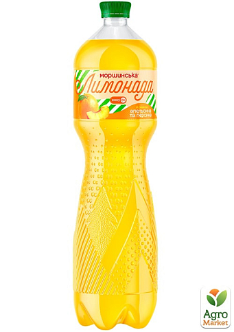 Напій соковмісний Моршинська Лимонада зі смаком Апельсин-Персик 1.5 л