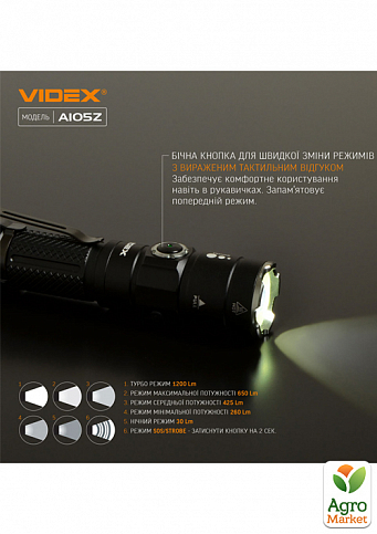 Фонарь светодиодный Videx VLF-A105Z 1200Lm 5000K - фото 9