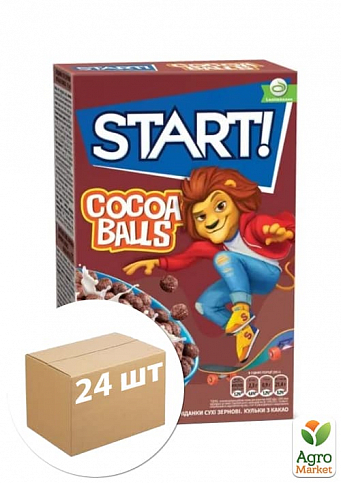 Кульки з какао ТМ "Start" 75г упаковка 24шт