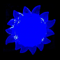 Ночник Lemanso Солнце голубой 4 LED / NL151 (311017) купить
