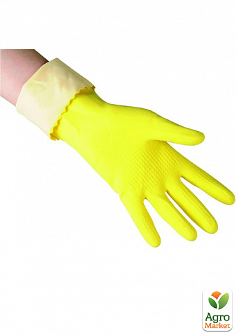 Перчатки латексные сверхпрочные для хозяйственных работ Super Grip Vileda, размер M