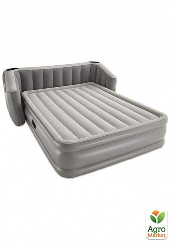 Надувная кровать с встроенным электронасосом, двухспальная, подсветка, спинка ТМ "Bestway" (67620)