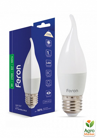 Светодиодная лампа Feron LB-737 6W E27 2700K (25717)
