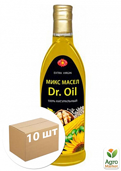 Мікс олій рослинних (нерафінованих) DrOil ТМ "Агросільпром" 250 мл упаковка 10шт1