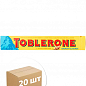 Швейцарський молочний шоколад ТМ "Toblerone" (з солоним мигдалем та медом) 100г упаковка 20шт