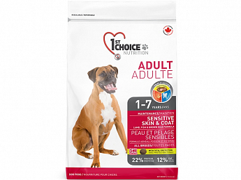 1st Choice Adult Cухой корм для взрослых собак всех пород с ягненком, рыбой и рисом 15 кг (2271551)