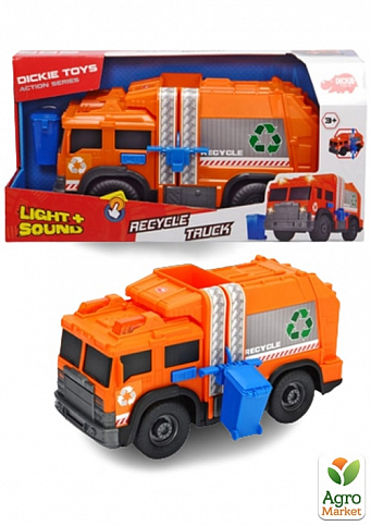 Функциональное авто "мусоровоз" с баком, звуковым и световым эффектами, 30 см, 3+ Dickie Toys