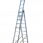 Лестница алюминиевая MASTERTOOL 3-х секционная 3х10 ступеней h=7000 мм max 150 кг 79-1310