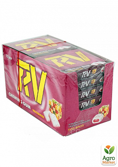 Жувальна гумка "RV" зі смаком тутті-фрутті (асорті 3 види) 14г упаковка 12 шт (700397)1