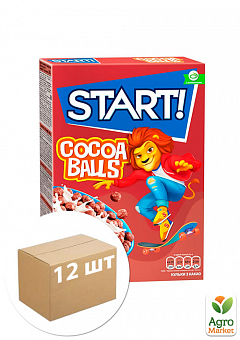 Шарики из какао ТМ "Start" 250г упаковка 12шт1
