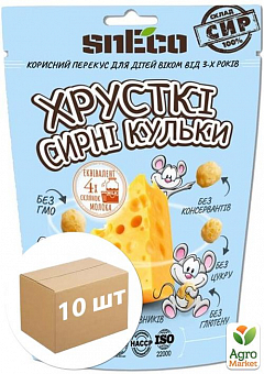 Сыр сушеный для детей (blue) ТМ "snEco" 30г упаковка 10 шт1