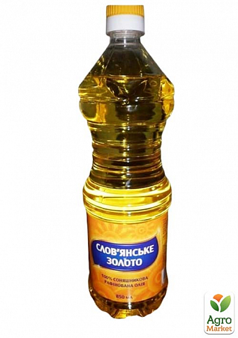 Масло подсолнечное "Славянское Золото" 0,85л уп. 15 шт - фото 2