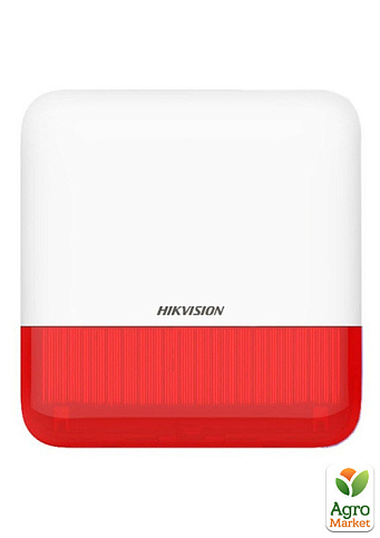 Беспроводная внутренняя сирена Hikvision DS-PS1-E-WE red