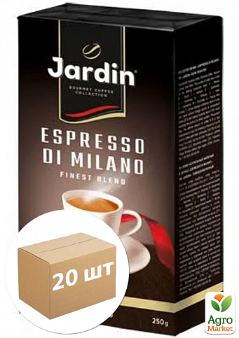 Кава еспресо di milano мелена ТМ "Jardin" 250г упаковка 20 шт