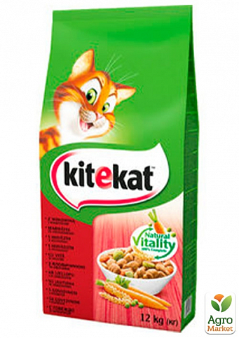 Корм для котов Kitekat Говядина с овощами 12 кг