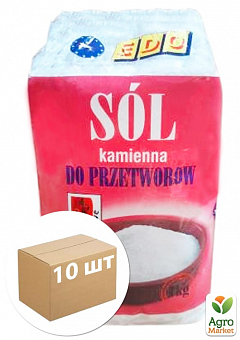 Сіль кам'яна для консервування (Польща) 1 кг упаковка 10шт2