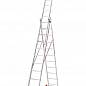 Лестница алюминиевая 3-х секционная Квитка PRO (3х11 ступеней) (110-9311)