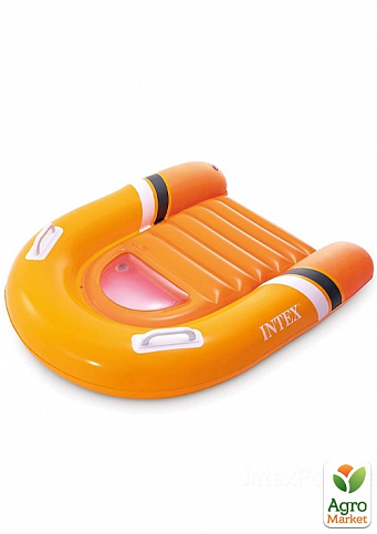 Детская доска для катания оранжевая "Surf Rider" 102х89 см ТМ "Intex" (58154)