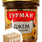 Джем абрикосовый ТМ "Гурман" 350г упаковка 12шт